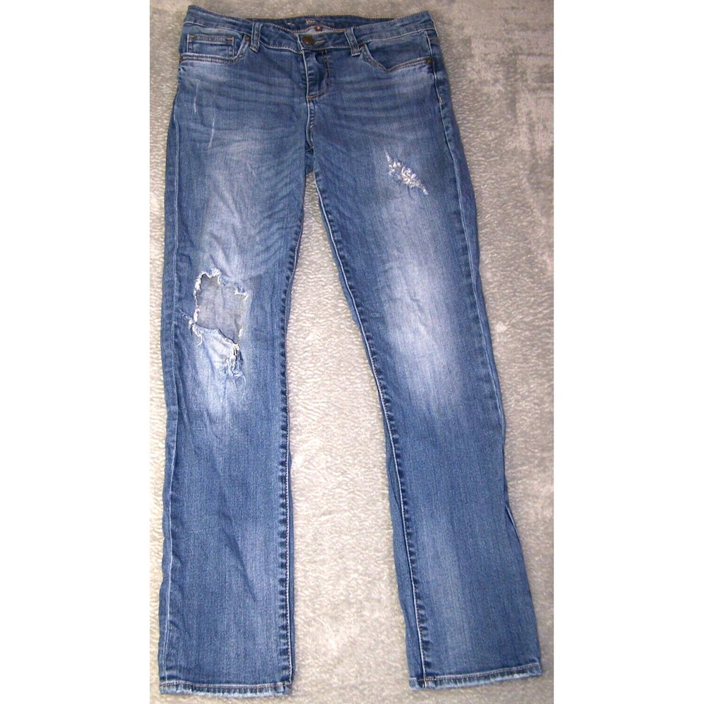 Kut‎ From The Kloth Jeans Women's Size 4 31X29 Distressed Ripped Blue Pre-Owned